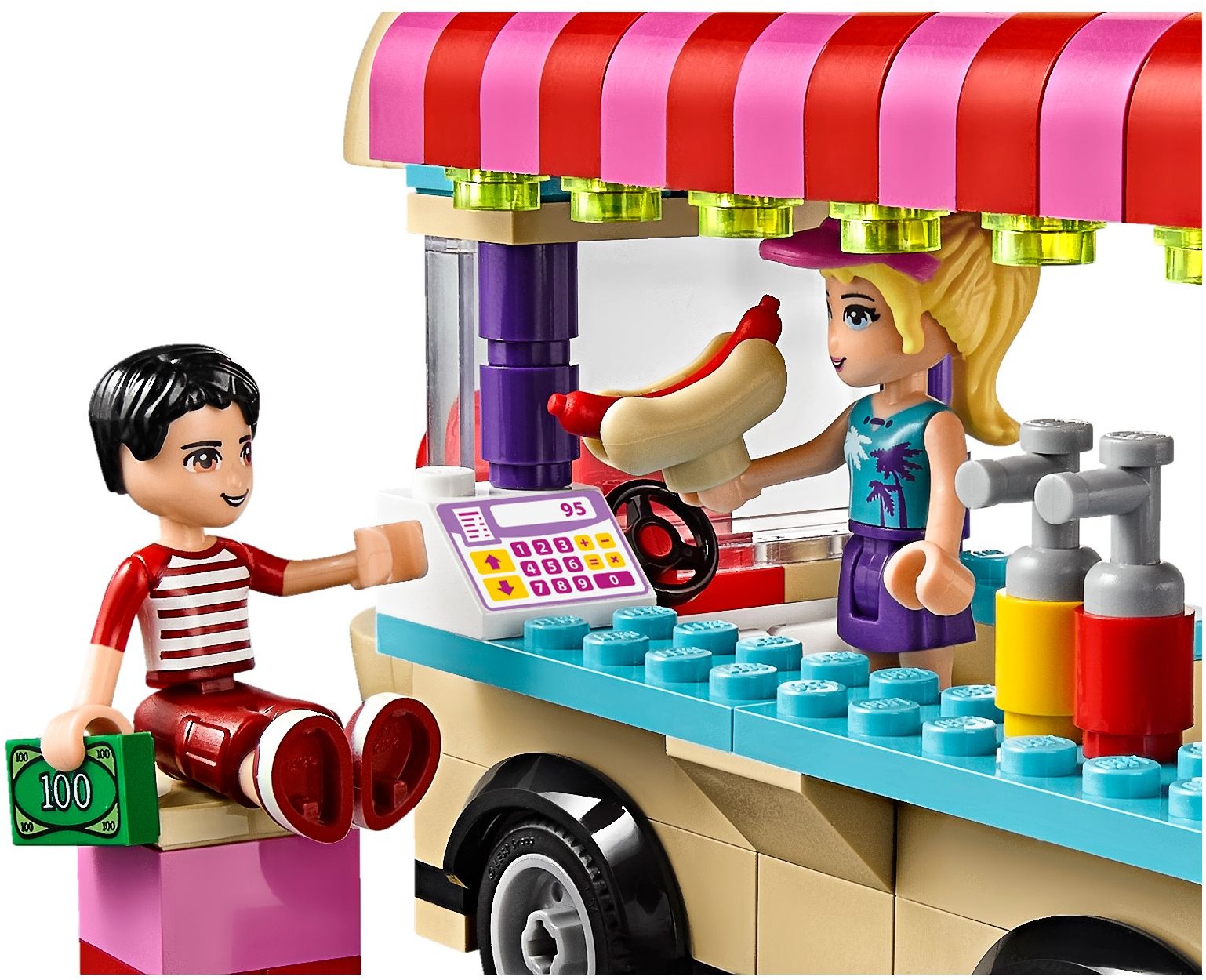 Lego Friends. Парк развлечений: фургон с хот-догами  